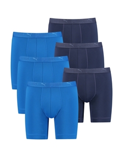 Боксеры Boxershorts SPORT MICROFIBER LONG BOXER 6P, цвет Blue Combo Puma