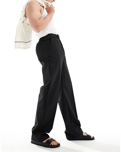 Черные широкие брюки элегантного пуловера Asos