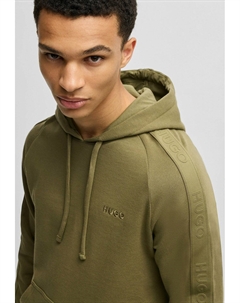 Толстовка с капюшоном TONAL LOGO, зеленый Hugo