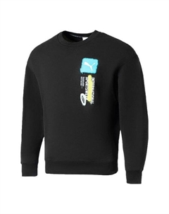 Толстовка logo international sportswear sweatshirt 'black', черный Puma