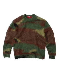 Свитер x junya watanabe comme des garons man brushed camo sweater 'green brown', зеленый Supreme
