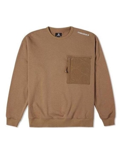 Свитер cozy utility crew 'brown', коричневый Converse