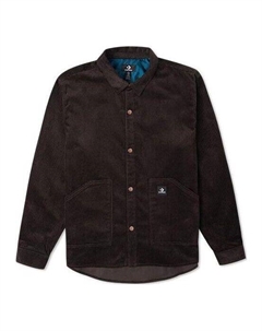 Рубашка corduroy button shirt 'dark brown', коричневый Converse