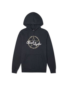 Толстовка deconstructed chuck patch pullover hoodie 'black', черный Converse