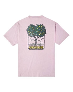 Футболка men's cartoon printing loose sports round neck short sleeve pink purple, розовый Converse