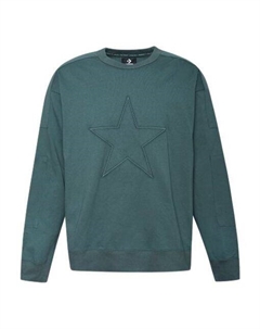 Куртка star logo sweatshirt 'green', зеленый Converse