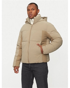 Пуховик стандартного кроя, бежевый Jack & jones