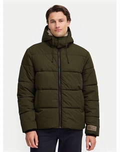 Пуховик стандартного кроя, зеленый Blend