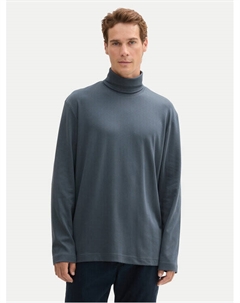 Свитер с высоким воротником обычного кроя, синий Tom tailor