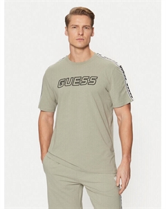 Футболка стандартного кроя, зеленый Guess