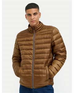 Пуховик стандартного кроя, коричневый Blend