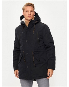 Парка стандартной посадки, черный Indicode