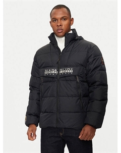 Пуховик стандартного кроя, черный Napapijri