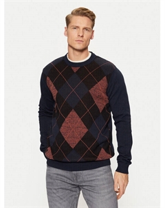 Свитер обычного кроя, синий Indicode