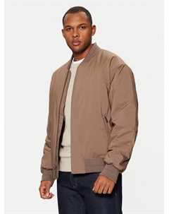 Бомбер стандартного кроя, бежевый Calvin klein