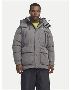 Пуховик стандартного кроя, серый Jack & jones