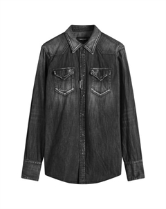 Классическая рубашка в стиле вестерн, черный Dsquared2