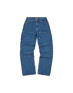 Брюки CRTZ Embossed C-Star Denim Work Pant Blue, синий Corteiz