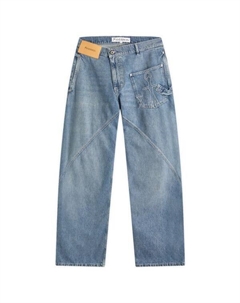 Перекрученные джинсы для спецодежды, голубой Jw anderson