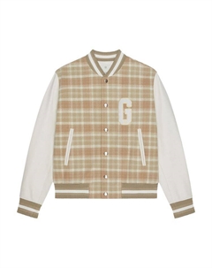 Куртка Check Classic Varsity Jacket White/Beige, белый Givenchy