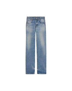 Джинсы Mid Straight Baggy Jeans Benjamin Blue, синий Saint laurent