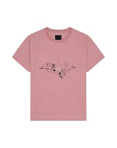 Футболка Boxy Fit T-Shirt Old Pink, розовый Givenchy