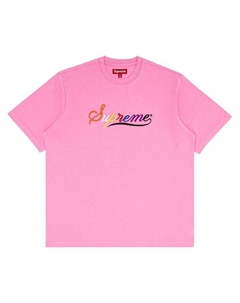 Топ Cursive Short-Sleeve Top Pink, розовый Supreme