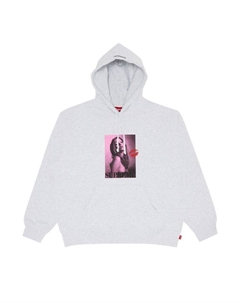 Толстовка Kate Moss Hooded Sweatshirt Ash Grey, серый Supreme