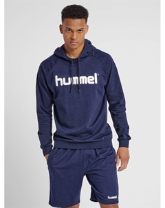 Толстовка Logo Hoodie Kapuzen Pullover HMLGO, темно-синий Hummel