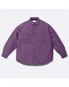 Стеганая рубашка x MM6 Maison Margiela, синий/в полоску Supreme