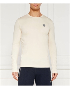 Лонгслив мужской с круглым вырезом, экрю Ea7