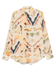 Рубашка с графичным принтом, нейтральный Paul smith