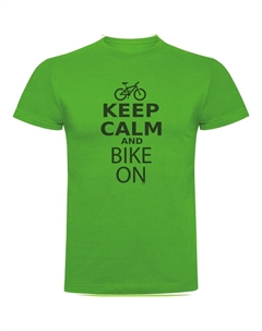 Футболка Keep Calm And Bike On, зеленый Kruskis