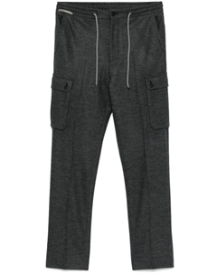 Брюки карго с кулиской, серый Corneliani