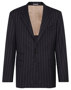 Шерстяной пиджак, черный Brunello cucinelli