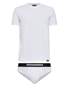 Пижама с логотипом, белый Dsquared2