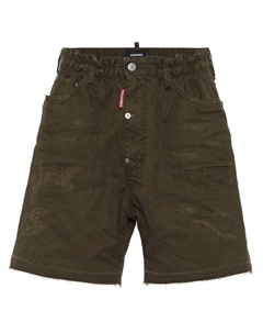 Шорты с декоративной строчкой, зеленый Dsquared2