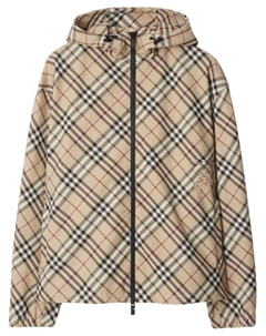 Двусторонний пиджак в клетку, нейтральный Burberry