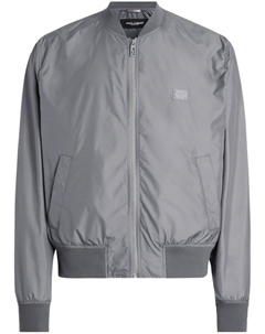 Бомбер с логотипом, серый Dolce&gabbana