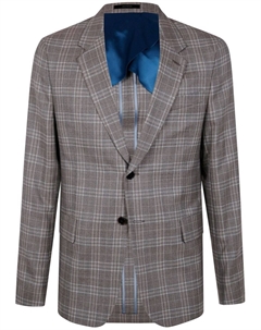 Клетчатый блейзер, коричневый Paul smith