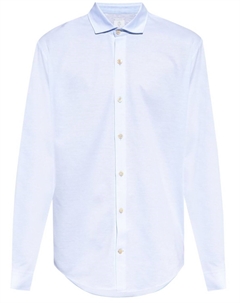 Рубашка с вырезом на воротнике, синий Eleventy