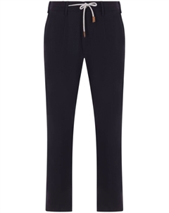 Элевенти брюки из эластичной шерсти, синий Eleventy