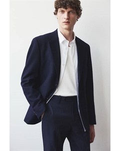 Костюмные брюки стандартного кроя, синий H&m