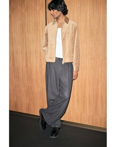 Бархатный жакет обычного кроя, бежевый H&m