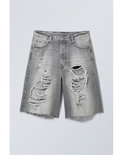 Свободные мешковатые джинсовые шорты astro, черный Weekday