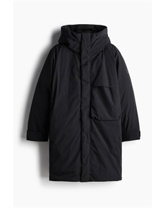 Утепленная парка из термомува обычного кроя, черный H&m