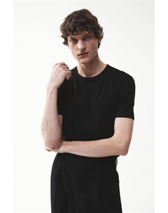 Футболка приталенного кроя, черный H&m