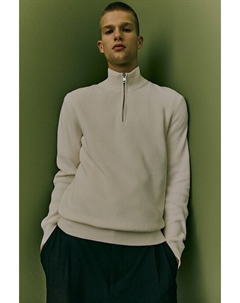 Облегающий свитер, бежевый H&m