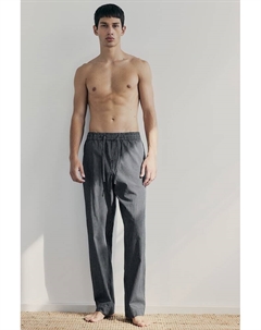 Брюки из поплина свободного кроя, черный H&m