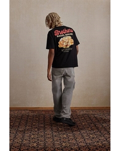 Футболка с принтом свободного кроя, черный H&m